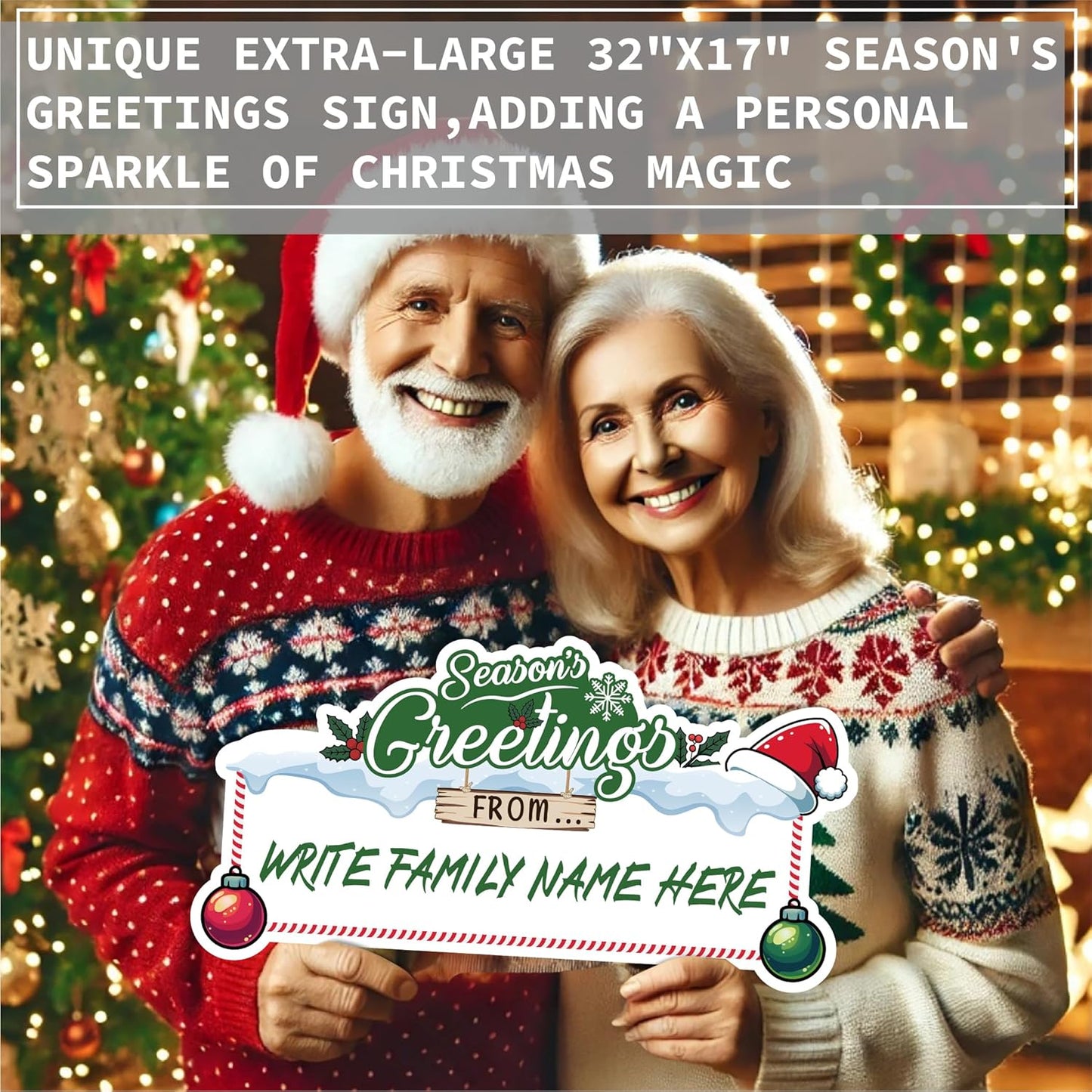 Christmas Photo Booth Prop Kit (80 Pieces)