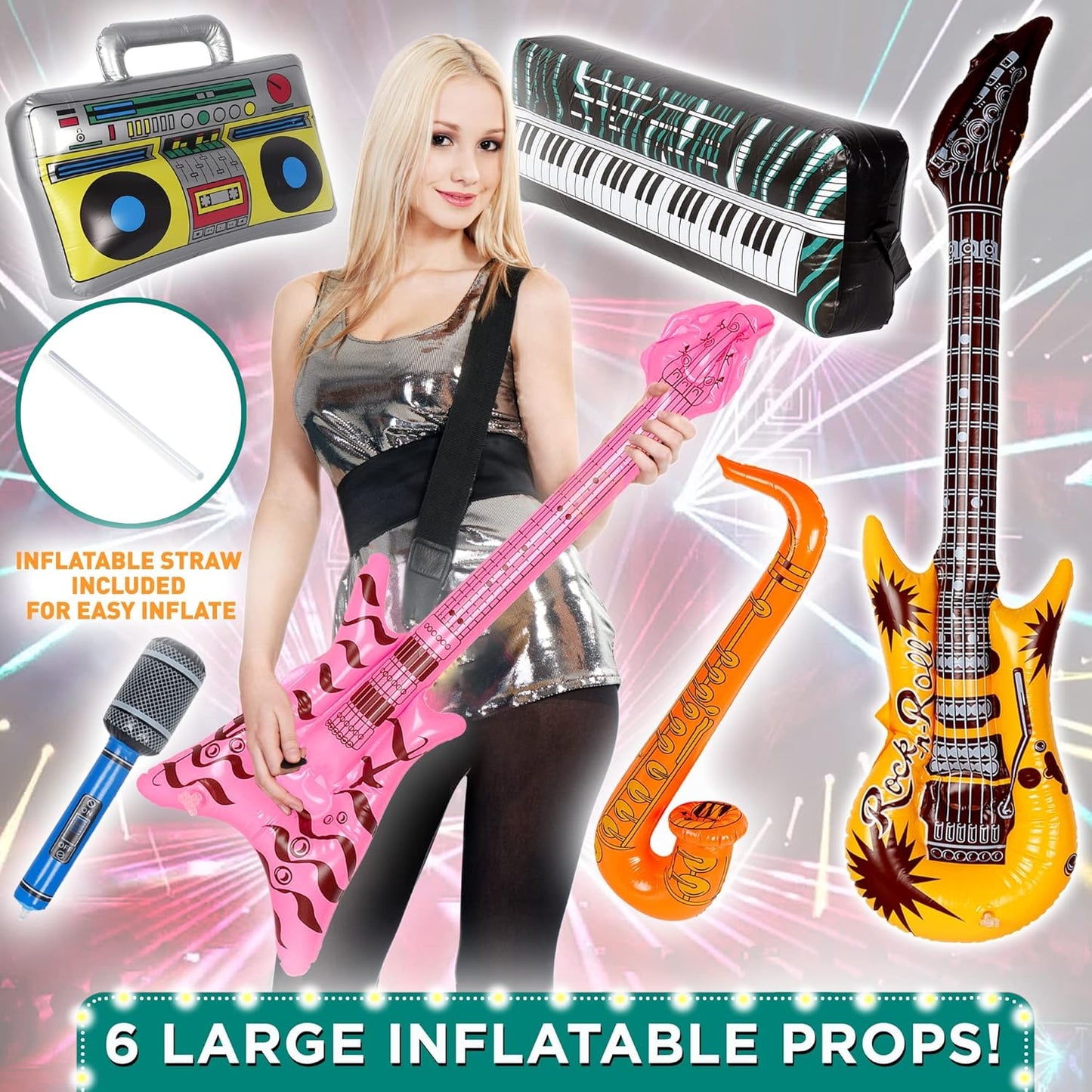 Deluxe Photo Booth Prop Kit (70 Pieces)