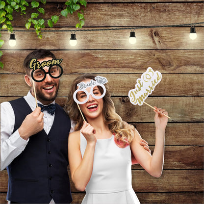 Pastel Wedding Photo Props (60 Pieces)