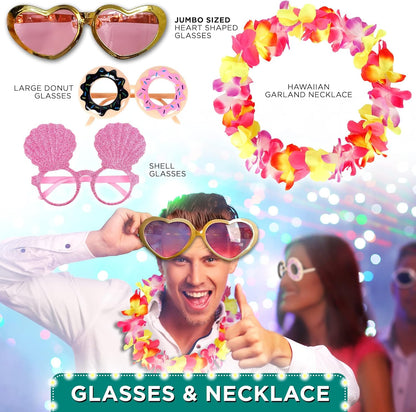 Deluxe Photo Booth Prop Kit (70 Pieces)