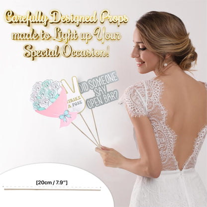 Pastel Wedding Photo Props (60 Pieces)