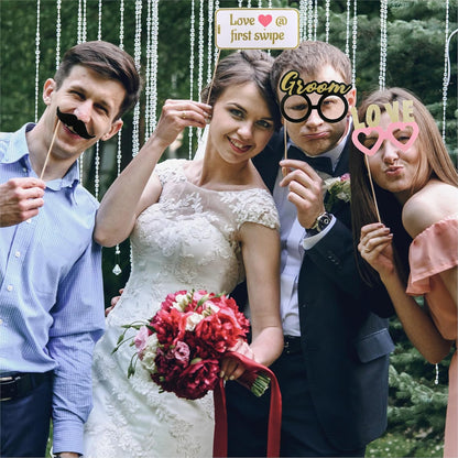 Pastel Wedding Photo Props (60 Pieces)