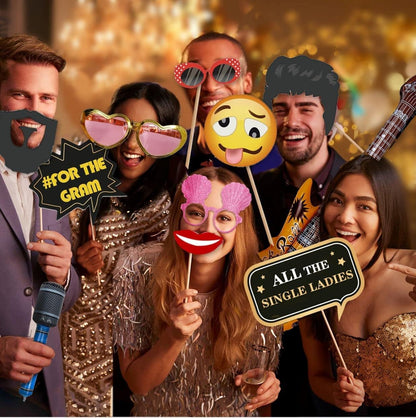Deluxe Photo Booth Prop Kit (70 Pieces)