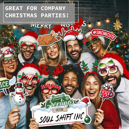 Christmas Photo Booth Prop Kit (80 Pieces)